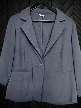 Maurices Charcoal Single-Button Blazer